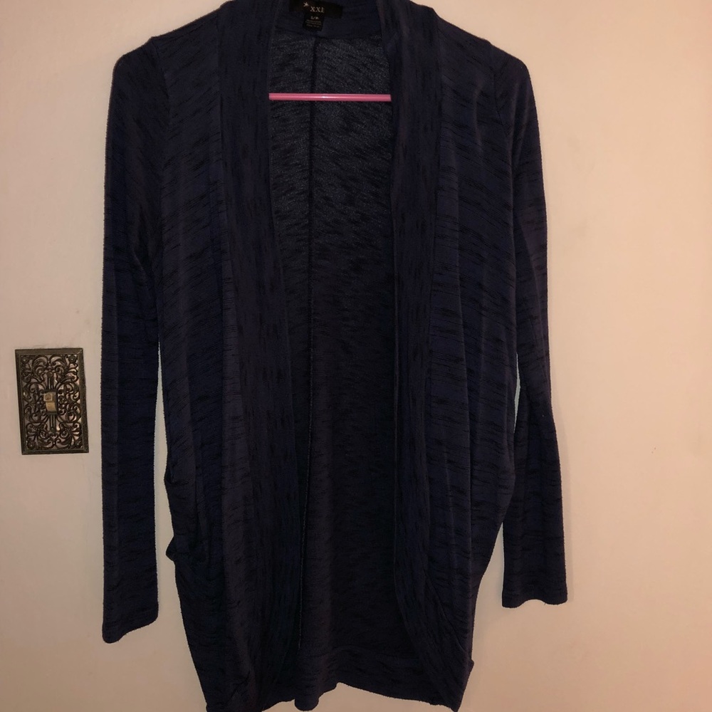 Navy cardigan